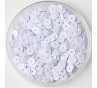 Paillettes per il fai da te, Paillettes for Creare E Cucire 3-6mm Multicolor 10g(White,5mm 1000pcs 10g)