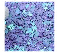 Paillettes per il fai da te, Paillettes in PVC a forma di cigno multicolori for l'artigianato(Light Purple)