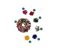 Paillettes piatte - 6 mm - Rosa (N 7)