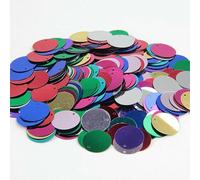 Paillettes piatte rotonde grandi paillettes 10 mm 15 mm 20 mm 25 mm foro bordo paillettes sciolte per decorazioni fai da te per bambini danza - Mix - 20 mm 20 g 180 pezzi