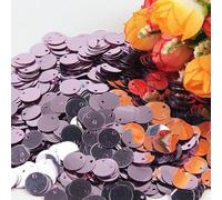 Paillettes piatte rotonde grandi paillettes 10 mm 15 mm 20 mm 25 mm foro bordo paillettes sciolte per bambini danza fai da te decorazione-viola chiaro-30 mm 20 g 80 pezzi