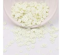 Paillettes piatte rotonde, Paillettes for lavori artigianali multicolore 4 mm(Beige 2,4.0mm 10g)