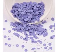 Paillettes piatte rotonde, Paillettes for lavori artigianali multicolore 4 mm(Purple Blue 2,4.0mm 20g)