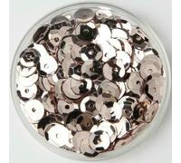 Paillettes rotonde in PVC con paillettes, di varie dimensioni, di vari colori, da 4,0 mm, 5 mm e 6 mm, per cucito, artigianato, abbigliamento da donna, accessori, 10 g, champagne, 5 mm, 10 g, 1200 p