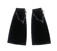 Paillettes Scaldamuscoli Scintille Maniche Gambali 80 Danze Party Gambaletti Calzini Per Le Donne Ragazze Harajukus Coperture Regali Calzini In Pelle, calze nere a catena, Taglia unica
