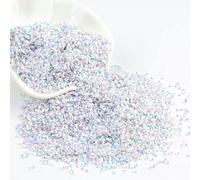 Paillettes sciolte in plastica | Multicolore; 3mm-50mm; Artigianato e cucito(3mm cup ab white gol)