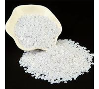 Paillettes sciolte in plastica | Multicolore; 3mm-50mm; Artigianato e cucito(4mm white)