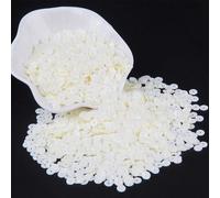Paillettes sciolte in plastica | Multicolore; 3mm-50mm; Artigianato e cucito(6mm cup cream)