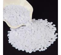 Paillettes sciolte in plastica | Multicolore; 3mm-50mm; Artigianato e cucito(6mm white)