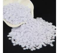 Paillettes sciolte in plastica | Multicolore; 3mm-50mm; Artigianato e cucito(7mm snowflake)
