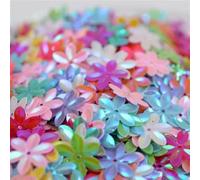 Paillettes sfuse, Paillettes piatte a sei foglie da 15 mm, multicolore, 10 g(Ab mix)