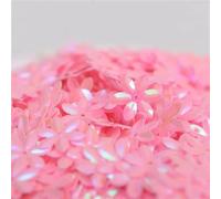 Paillettes sfuse, Paillettes piatte a sei foglie da 15 mm, multicolore, 10 g(Ab pink)