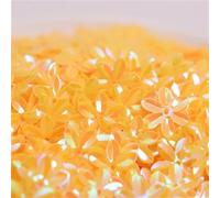 Paillettes sfuse, Paillettes piatte a sei foglie da 15 mm, multicolore, 10 g(Ab yellow)