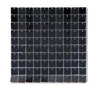 Paillettes Shimmer Wall Sfondo Sfondo da parete nero scintillante 16/18/20/21 pezzi Pannelli decorativi for sfondo con paillettes nere, sfondi fotografici for matrimoni, feste di compleanno(20 Pieces)