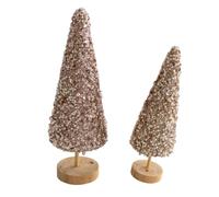 Paillettes variopinti miniatura dell'albero di Natale di festival del piano d'appoggio/albero
