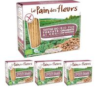 Pain Des Fleurs Tartine Tostate ai Ceci 150 g (Confezione da 4)