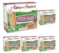 Pain Des Fleurs Tartine Tostate ai Ceci 150 g (Confezione da 5)