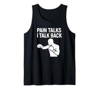 Pain Talks I Talk Back Mentalità di Boxe Canotta