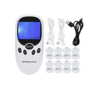 Pain therapy device, 2 channels TENS stimulation current device with 8 electrode pads