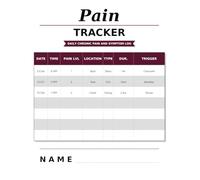 Pain Tracker: Daily Pain Level and Symptom Journal for Chronic Conditions
