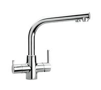 PAINI - ARENA Miscelatore Monoforo Lavello con Bocca Tubo a 3 vie finitura cromo