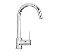 Paini COX Monocomando Cucina Bocca Tubo Orientabile Cromato Chrome Grigio