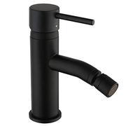 Paini - Diana Rubinetto Miscelatore Bagno Monocomando per Bidet in Ottone, Finiture Nere e Opache, Design accattivante, Interamente Prodotto e Lavorato in Italia