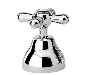Paini - LIBERTY 400 Maniglia a Croce, Rubinetto lavabo, Bagno, Cromato, Design Liberty, interamente prodotto e lavorato in Italia