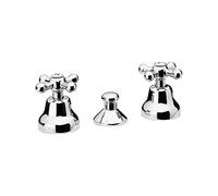 Paini LIBERTY Rubinetto Bidet 3 Fori Flessibili Inclusi Cromato