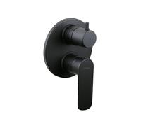 Paini NOVE Miscelatore Doccia Incasso Nero con Deviatore Rotativo