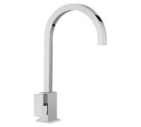 Paini - Rubinetto Miscelatore Monocomando Cucina Lavello, Quadrato Laterale, Cromato, Leva laterale orientabile, Design moderno, interamente prodotto e lavorato in Italia