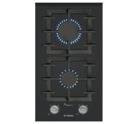 Bosch Piano cottura domino a gas PRB3A6I40 in vetroceramica nero da 30 cm - Serie 8