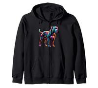 Paint Art American Pit Bull Terrier Pittie Felpa con Cappuccio