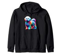 Paint Art Bichon Frise Bichon Tenerife Felpa con Cappuccio