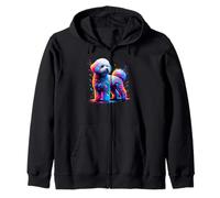 Paint Art Bichon Frise Bichon Tenerife Felpa con Cappuccio
