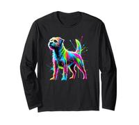 Paint Art Border Terrier Border Terriers Maglia a Manica