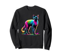Paint Art Devon Rex Pixie Cats Felpa