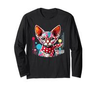 Paint Art Devon Rex Pixie Cats Painter Artist Maglia a Manica