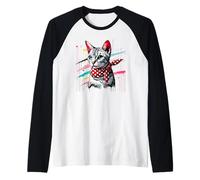 Paint Art Egyptian Mau Cat Egyptian Maus Painter Artist Maglia con Maniche Raglan