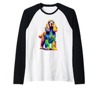 Paint Art English Cocker Spaniel Spaniels Maglia con Maniche Raglan