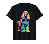 Paint Art English Cocker Spaniel Spaniels Maglietta