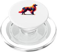 Paint Art Flat-Coated Retriever PopSockets PopGrip per MagSafe