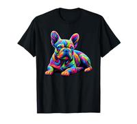 Paint Art French Bulldog Frenchie Bulldogs Maglietta