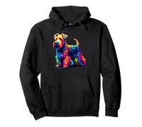 Paint Art Glen Of Imaal Terrier Wicklow Terrier Felpa con Cappuccio