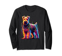 Paint Art Glen Of Imaal Terrier Wicklow Terrier Maglia a Manica