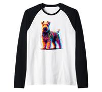 Paint Art Glen Of Imaal Terrier Wicklow Terrier Maglia con Maniche Raglan