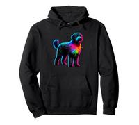 Paint Art Portuguese Water Dog Portie Felpa con Cappuccio