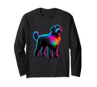 Paint Art Portuguese Water Dog Portie Maglia a Manica