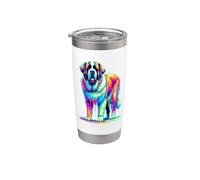 Paint Art Saint Bernard St. Bernard Bicchiere termico in acciaio inox doppia parete
