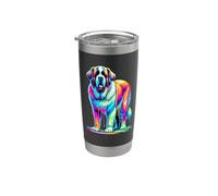 Paint Art Saint Bernard St. Bernard Bicchiere termico in acciaio inox doppia parete